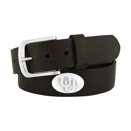 Zep Zep-Pro UOK-BOLP-BRW-40 Oklahoma Sooners Concho Emblem Brown Belt Size 40 UOK-BOLP-BRW-40